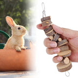 jouet lapin maison en bois naturel