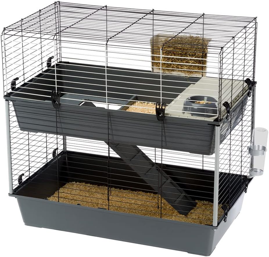 Cage Pour Petit Animal,Cage Transport Lapin Compagnie Avec Plateau  Amovible,Cage À Furet,Espacement De La Grille De La Cag[u2381]