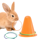 Saut d'obstacle pour lapin
