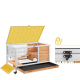 cage lapin a étage