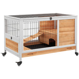 cage lapin etage