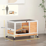 cage lapin étage taille