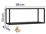 cage lapin verre taille