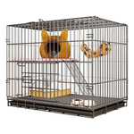 cage pour lapin style ville 2 étages