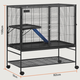 cage lapin 2 etage taille