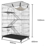 cage pour lapin à trois etages taille