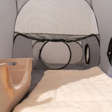 clapier avec tunnel pour lapin