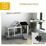 clapier pour lapin nain