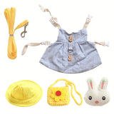 combinaison lapin bleue