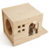 niche en bois pour lapin