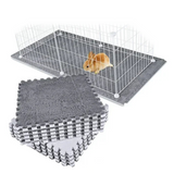 tapis puzzle cage lapin