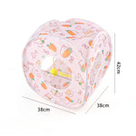 tunnel cube pour lapin taille