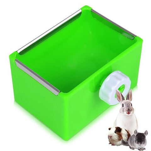 mangeoire pour lapin de couleur verte